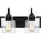 Quoizel Bartley 2-Light Matte Black Vanity Light BART8616MBK - alternate 1